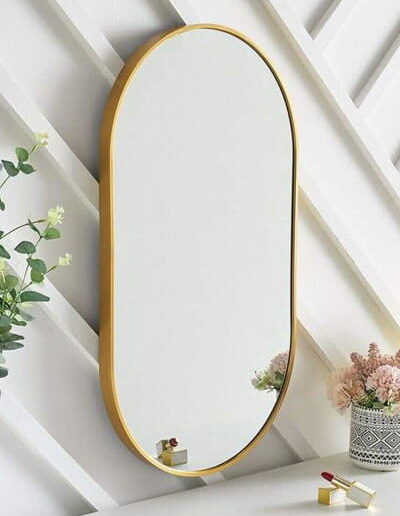 Aluminium frame wall mirror