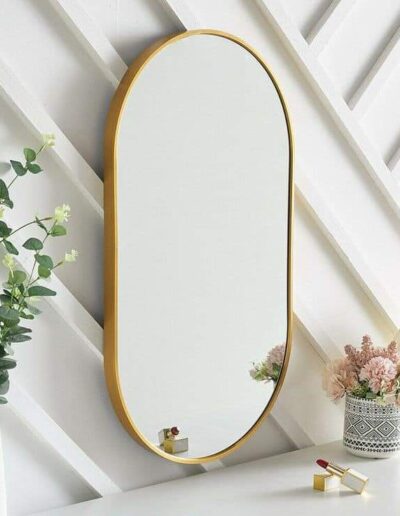 Aluminium frame wall mirror