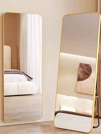 Aluminium stand mirror-1 (1)